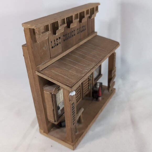 Last Chance Saloon Vintage Wood Storefront Wall Decor Hanging Old West Building - Picture 9 of 14